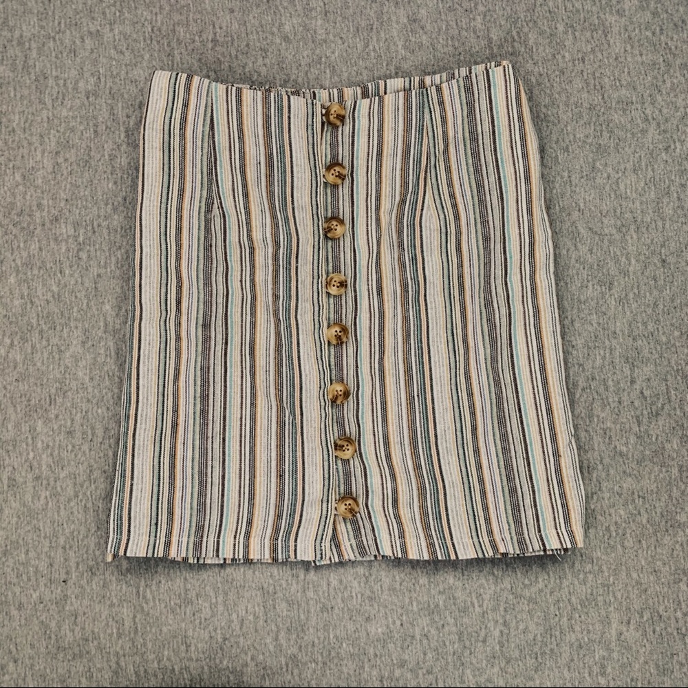 Striped mini skirt